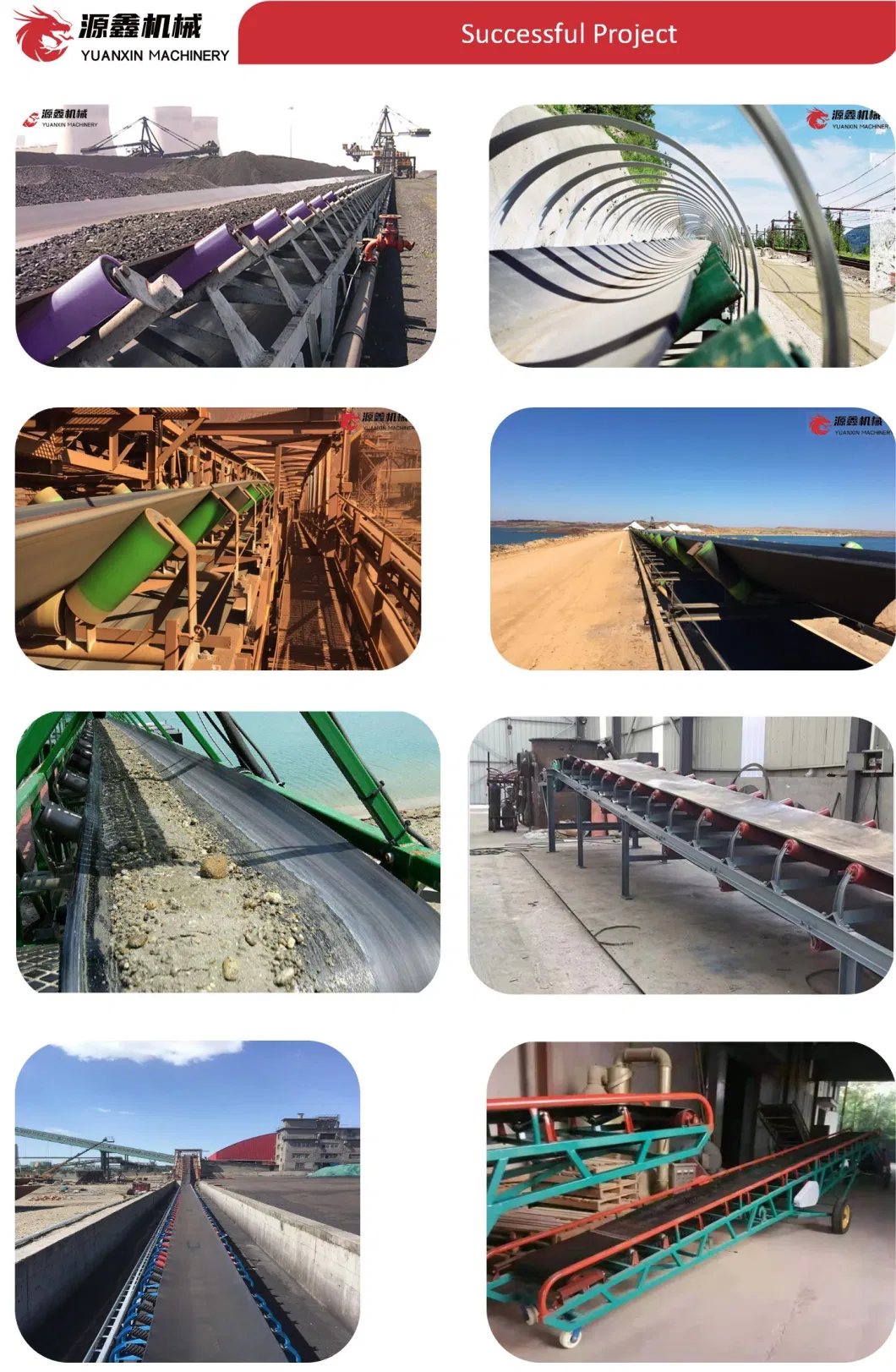 Large Capacity Conveyor Belt for Coal/Iron Ore Material Handling
